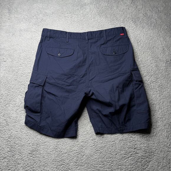 Levis Cargo Shorts Mens Size 38 Two Horse Levi Strauss Blue Outdoor Waterless - Picture 2 of 14